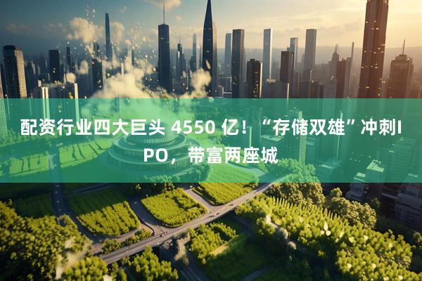 配资行业四大巨头 4550 亿！“存储双雄”冲刺IPO，带富两座城